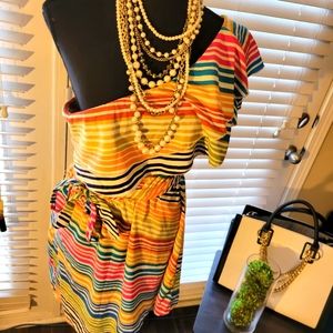 Indulgence Colorful Striped Dress